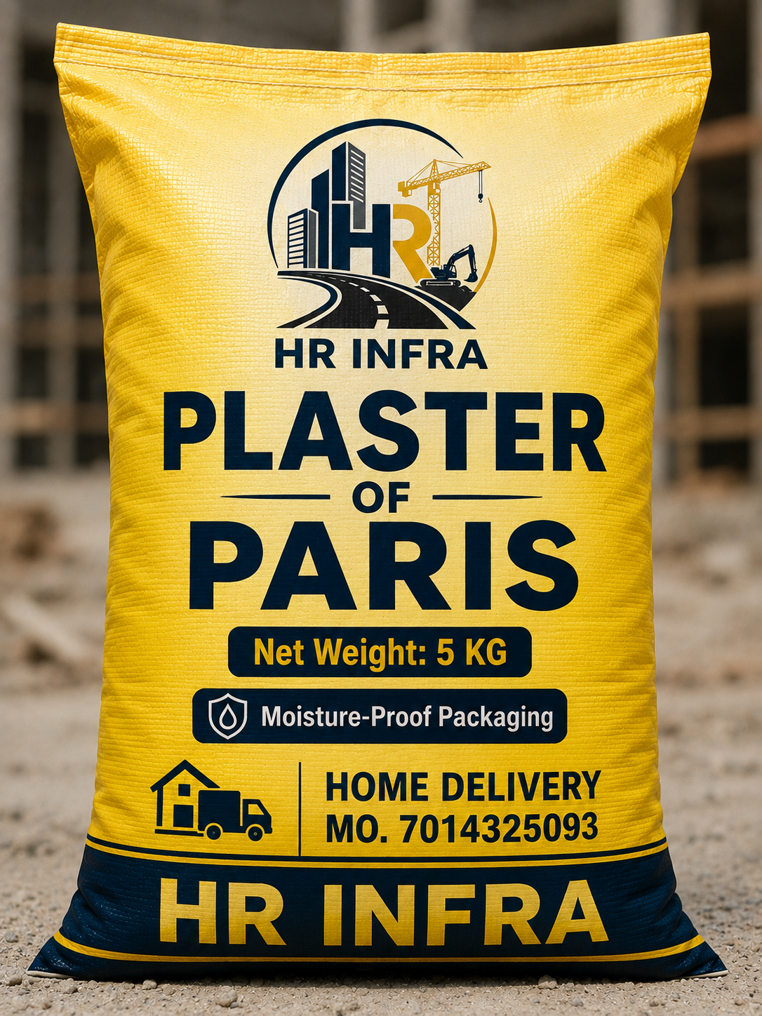 Plaster of Paris (PoP) – 5 KG Pack